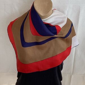 Vintage de a Roche colour block scarf. SC0150